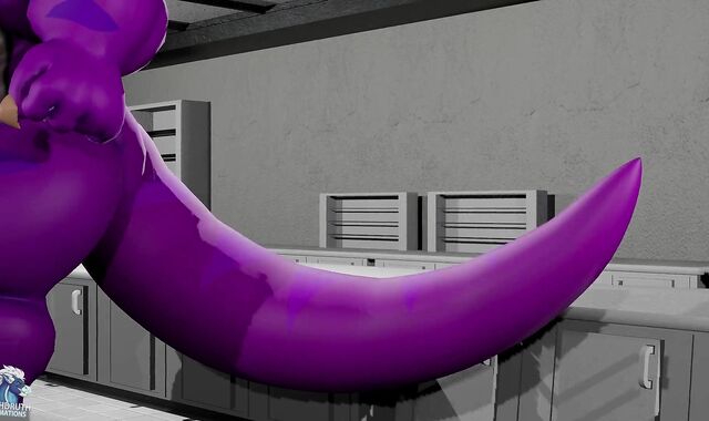 Alex Raptor, Hyper Muscle Fuckpole Growth Potion Cartoon