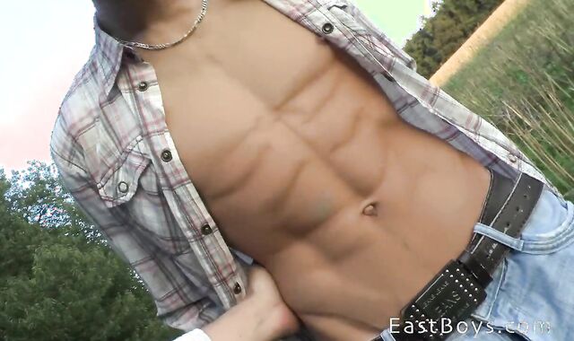 Outdoor Palm-Job and Peeing - Petr Borek