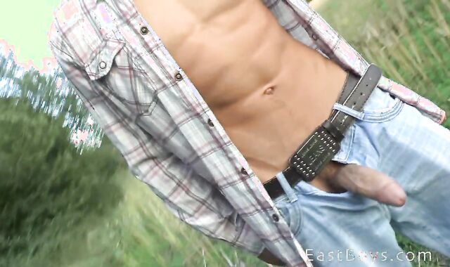 Outdoor Palm-Job and Peeing - Petr Borek