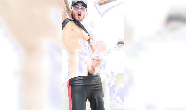 Liam luxurious stud from Colombia masturbates on the farm his family discovers him