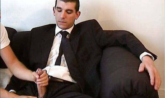 1rst time of his life gets drained by a dude : true homosexual-for-pay insurrer in a queer porn