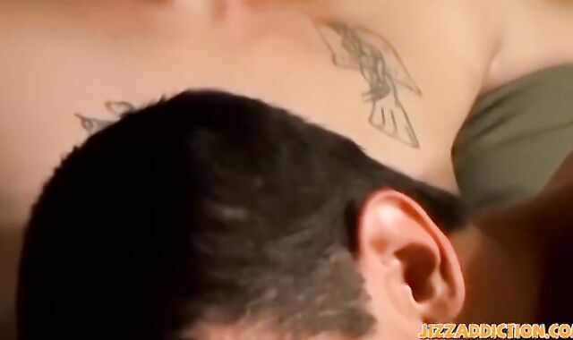 Youngsters with tattoos and piercings have gonzo faggot poke-out here