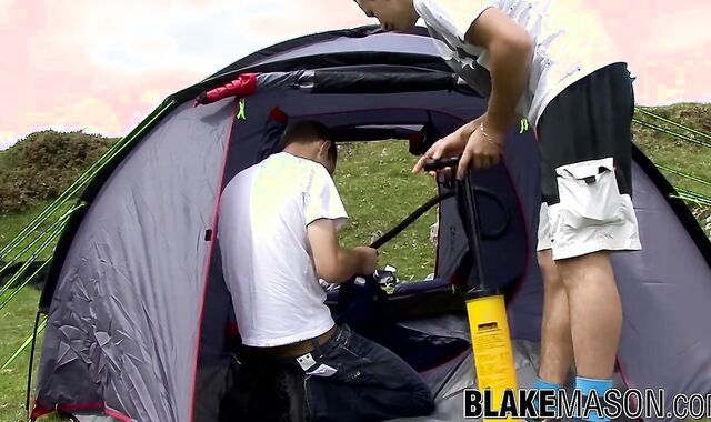 Camping excursion turns into homo getting off with Luke and Brez