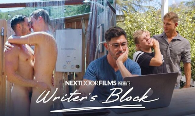 NextDoorFilms - Ultra-Uber-Cute Cocked Writer Schlongs Down Bratty Twunk Muse -