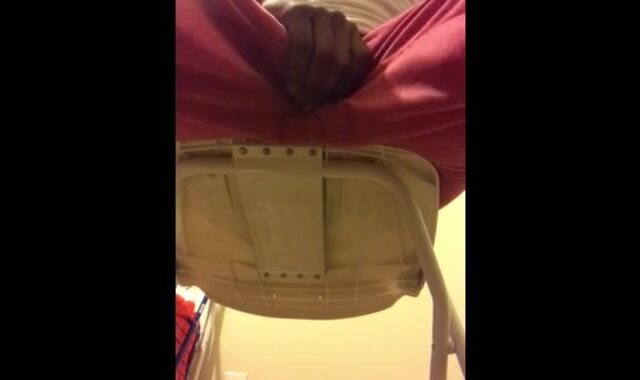 See my man sausage get bigger as I conclude smoking and observe porno