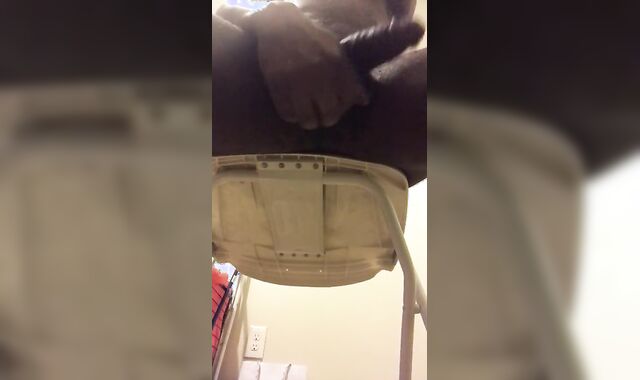 See my man sausage get bigger as I conclude smoking and observe porno