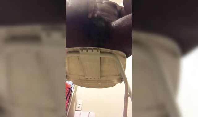 See my man sausage get bigger as I conclude smoking and observe porno