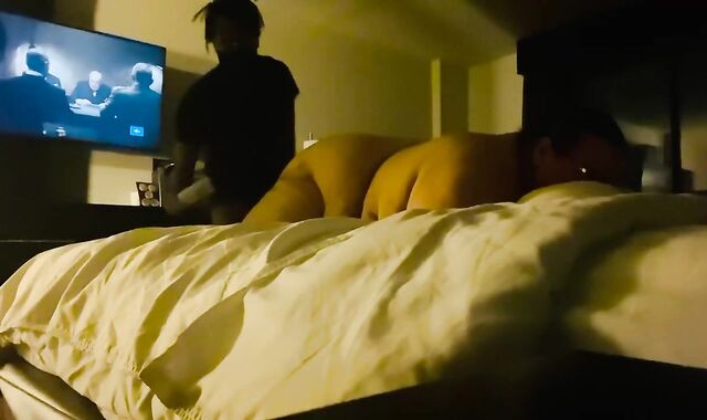 Superchub finger-tickled & porked by Anon FAT EBONY BEEFSTICK