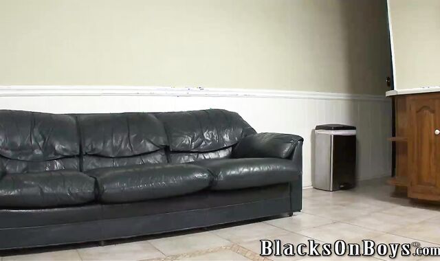 Devin Haunt Works Out By Taking A Dark-Hued Man Rod