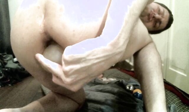 Object insertions vibro and large fucktoy hard-on deep as I can take it opening up :)