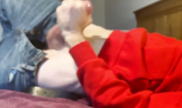 INCREDIBLE Double Jizz. Slow, well-lubricated masturbation jism shots. Married hetero boy ample fuckpole masturbating off