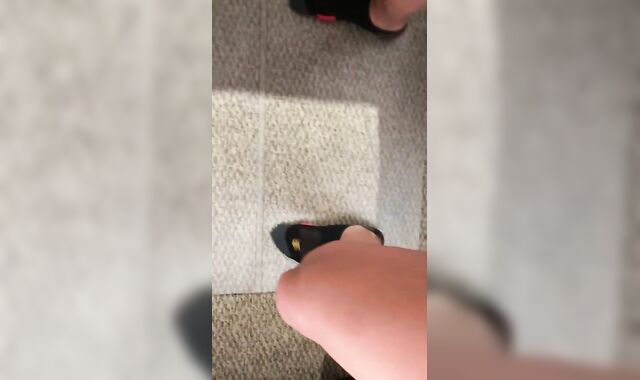 Jock busting a nutsack after workout