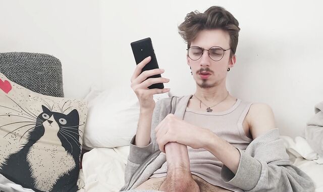 Masturbating off alone