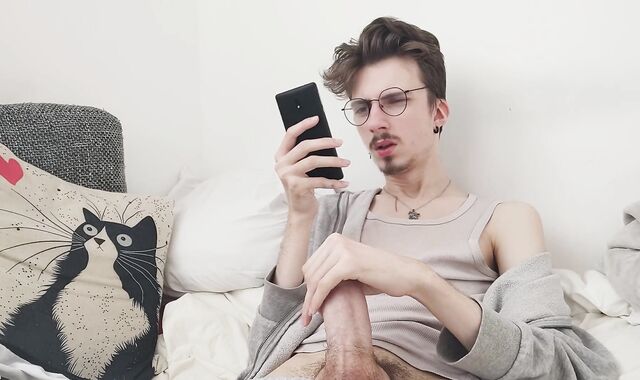 Masturbating off alone