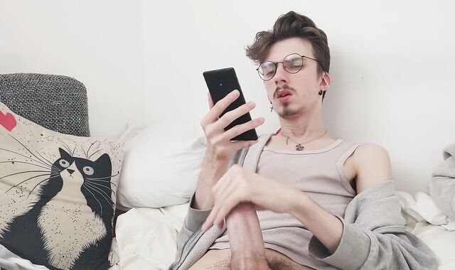 Masturbating off alone