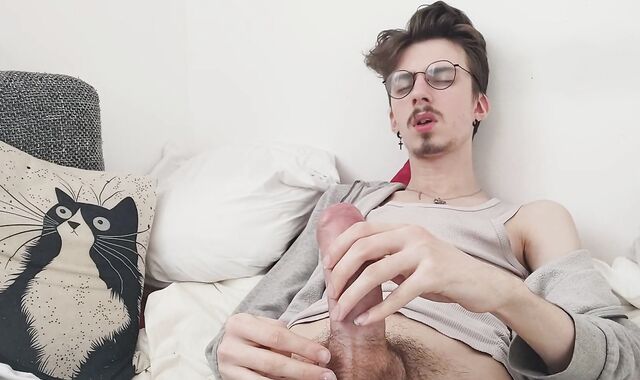 Masturbating off alone