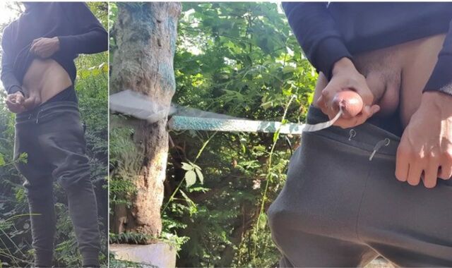 Jizz in public park for very first-ever time! ???? Somebody caught me! ???? (Queer-For-Pay teen)