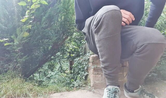 Jizz in public park for very first-ever time! ???? Somebody caught me! ???? (Queer-For-Pay teen)