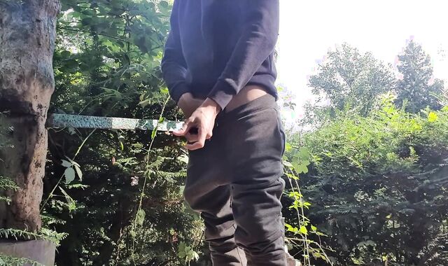 Jizz in public park for very first-ever time! ???? Somebody caught me! ???? (Queer-For-Pay teen)