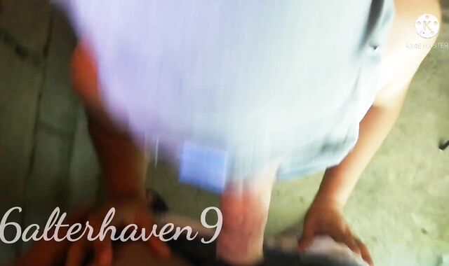 FULL POINT OF LOOK: Japanese Humungous Beef Whistle rock hard boink, licking spunk cock