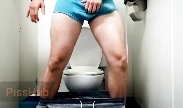 Almost Caught! Hung muscle jack in toilet
