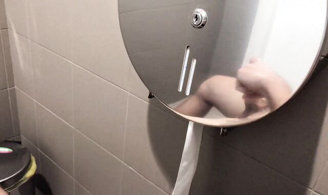 Gay-For-Pay youngster dares too much in the library toilets