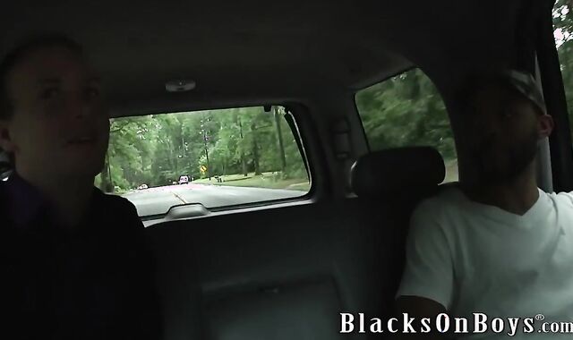 Jayden Jones Assrides A Large Dark-Hued Fuckpole