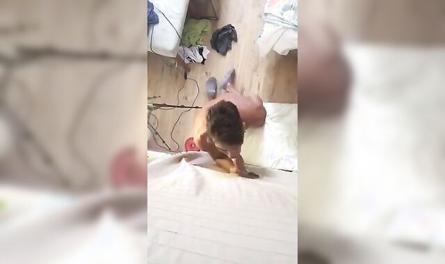 Gay-For-Pay strung up fellow attempt 2 gullets in glory fuckhole