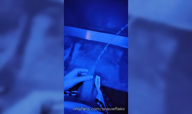 Peeing compilation Vol 1 - Snauwflake displays his enormous uncut rod and urinates everywhere