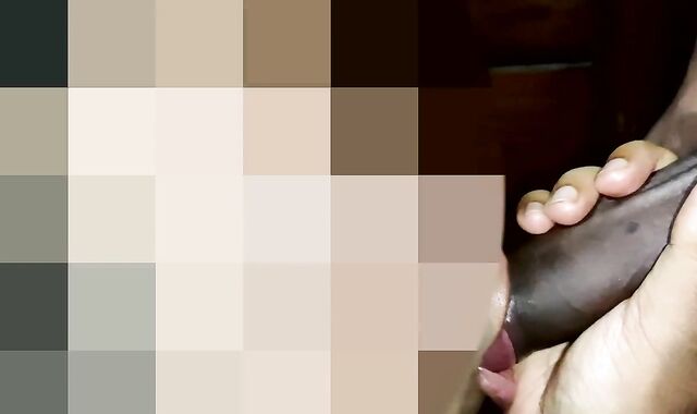 Licking spunk uncut teenage tastey hefty ebony man-meat at warehouse shop