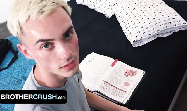 BrotherCrush - Pervert Step-Stepbro Gives Youthfull Stepbrother InDepth Biology Lesson And Creampies His Shitpipe