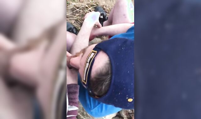 Fishing With the Stepbrother Sucky-Sucky's Me By The River and Gets Ginormous Facial Cumshot Cum Shot