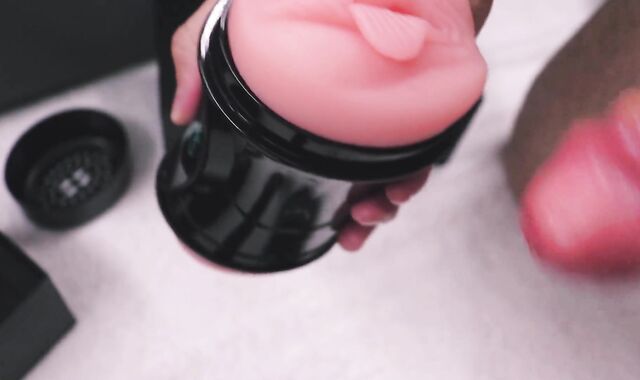 I'll pound your gash like this plastic toy