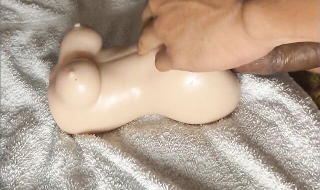 YAM-SIZED EBONY PINK CIGAR plays with Stroker