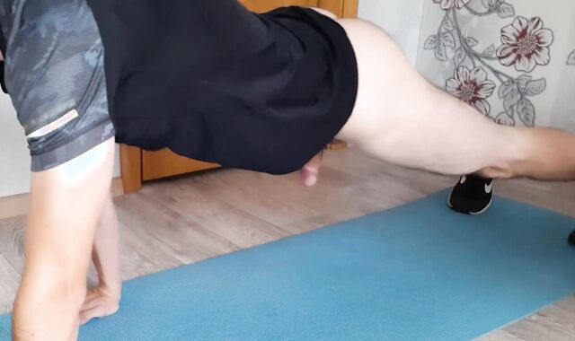 Chav youngster during the workout becomes super-naughty and commences draining off his yam-sized sausage