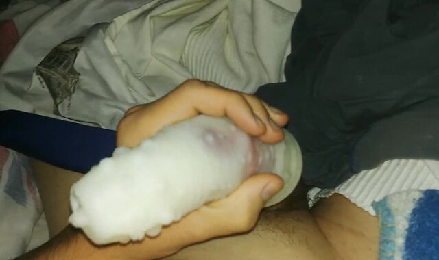 Fapping with a tonight nutted fleshlight