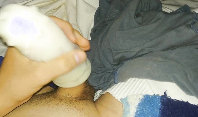 Fapping with a tonight nutted fleshlight