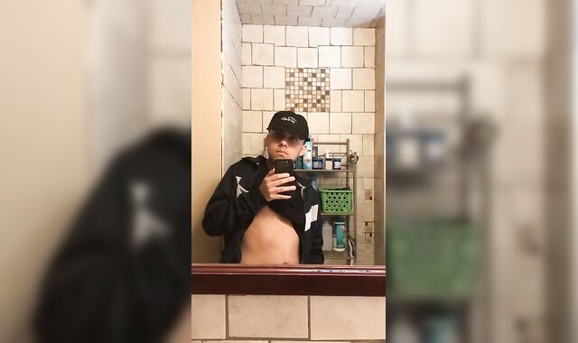 19 year senior Latino jerking off session