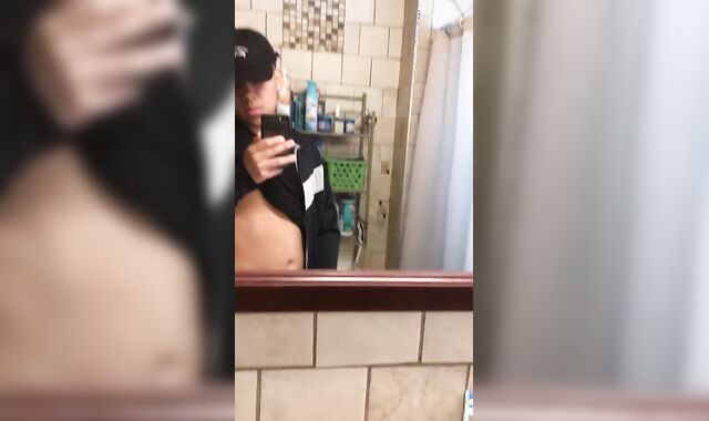 19 year senior Latino jerking off session