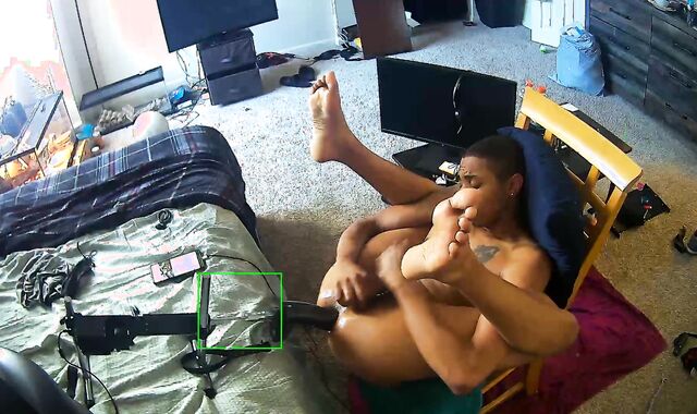 Letting Pummel Machine open my Fuck-Hole with XL Pummel Stick