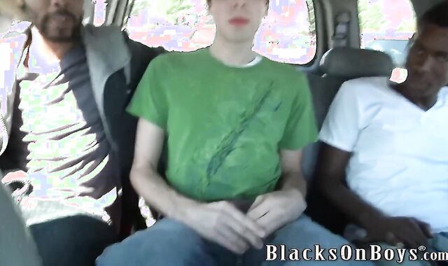 Chris Kingston Gets Boned By two Dark-Hued Guys