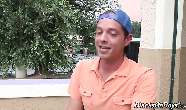 Caden Grey Having Fun With two Dark-Hued Sausages