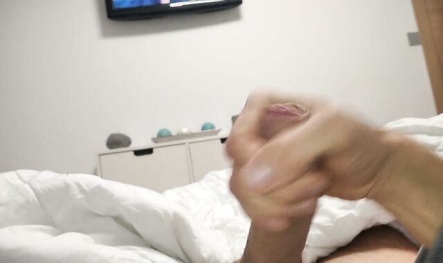 Very First-Timer Man Immense Manmeat Getting Off In The Morning With Yam-Sized Dumping Jism-Shot