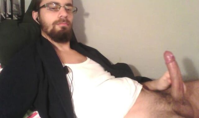 Jizzing all over my t-t-shirt and macro shot of the results