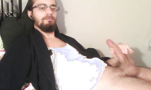 Jizzing all over my t-t-shirt and macro shot of the results