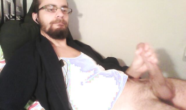 Jizzing all over my t-t-shirt and macro shot of the results