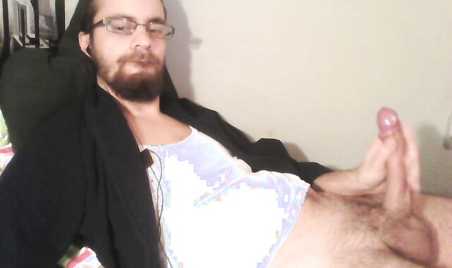 Jizzing all over my t-t-shirt and macro shot of the results