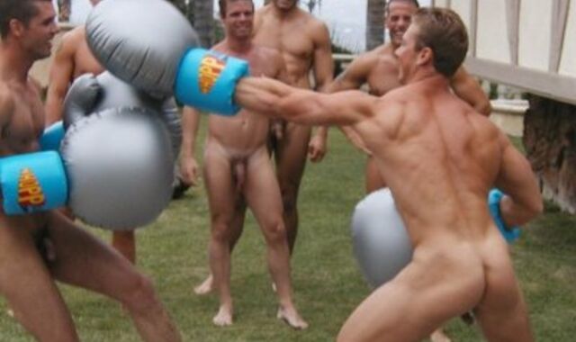 8 YOUTHFUL MUSCLE JOCKS COMPETE NUDE FOR A REALITY SHOWCASE