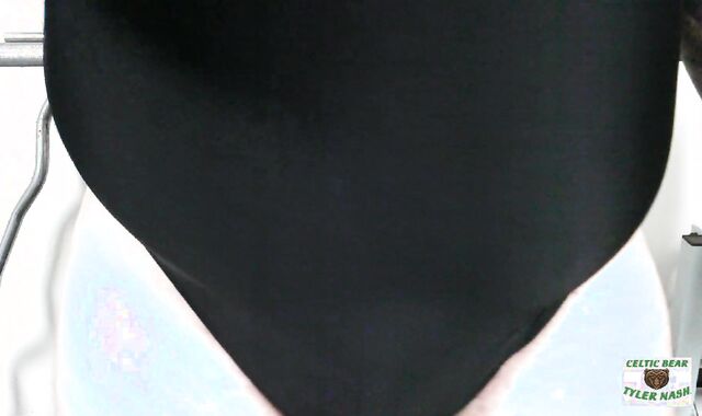 Beefy chubby hunk Tyler Nash gets a excellent leg and donk workout then paws his prostate