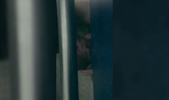 Understall College Bathroom DEEPTHROAT-JOB with SPUNK guzzled